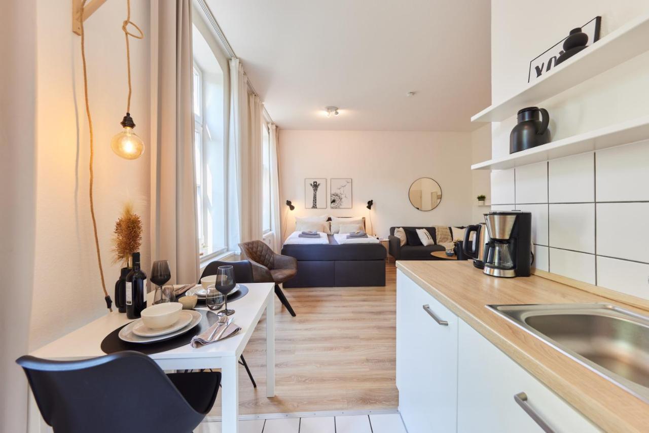 Studio3 Zentral Und Ruhig Mit Parkplatz, 5 Min Z Bali-T Und Gop, Boxspringbett 바트왼하우젠 외부 사진